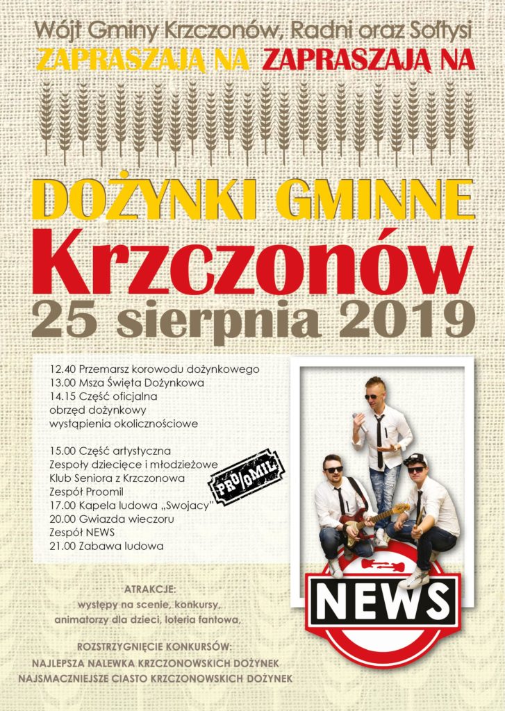 Dożynki 2019 plakatA3-01